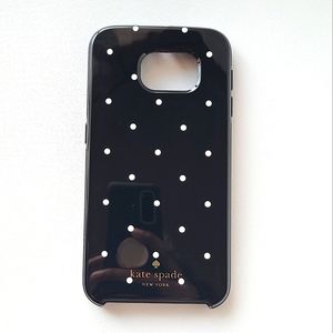 Kate Spade Samsung Galaxy s6 Phone Case Black Polka Dot
